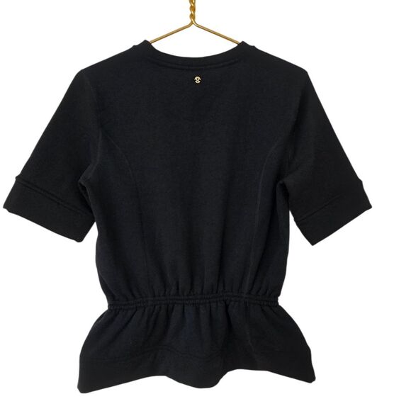 Lululemon Peplum Pullover Short Sleeve Fleece Sweatshirt Top Winter - Picture 3 of 7